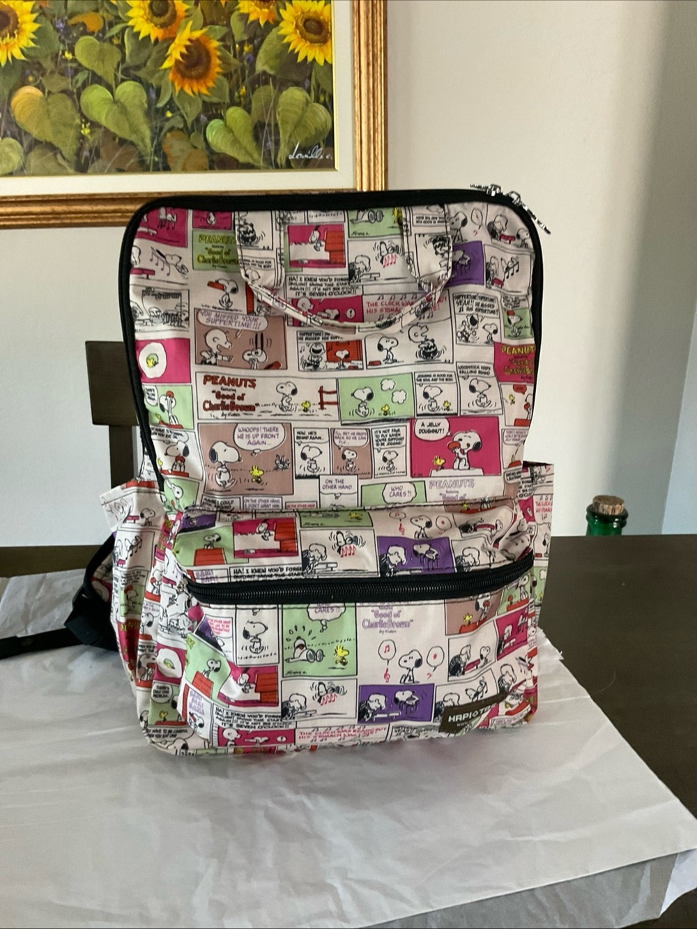 Snoopy Hapitas Backpack With Handle HAP0103-PN-P Carry-On